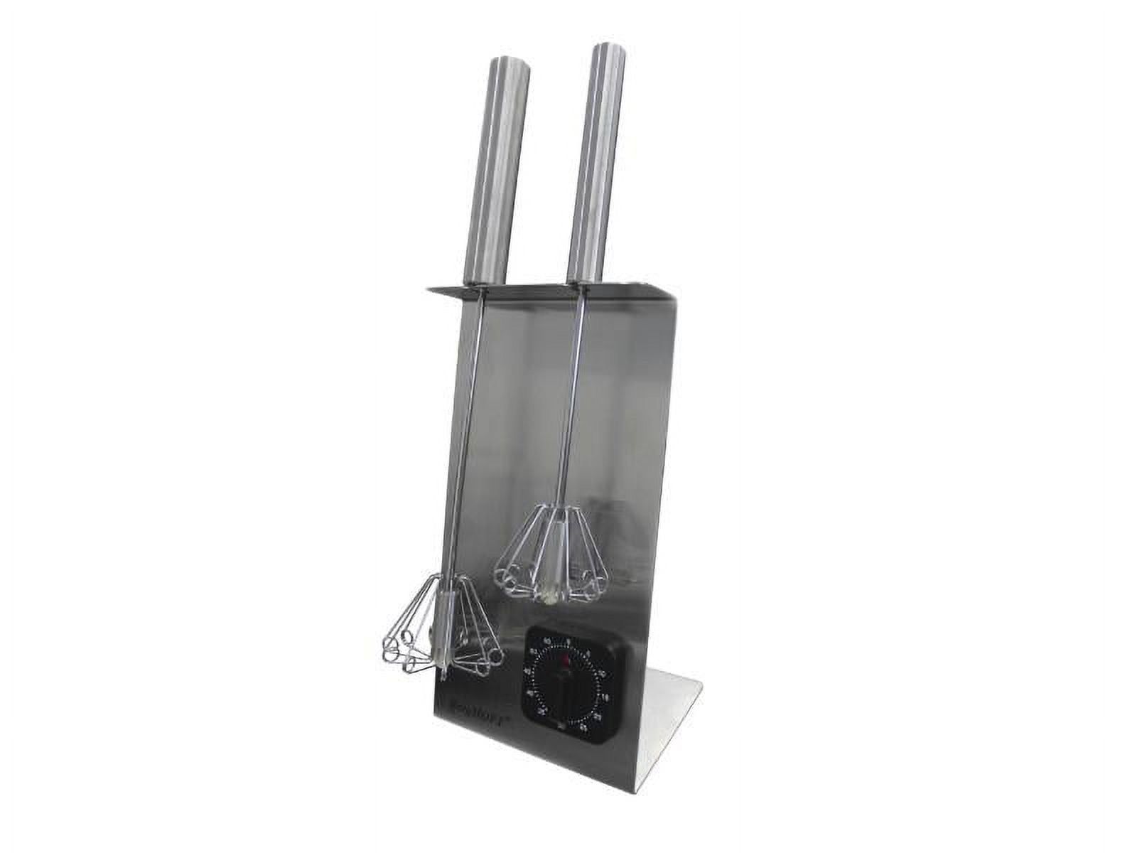 Stainless Steel Whisk Set with Stand and Timer