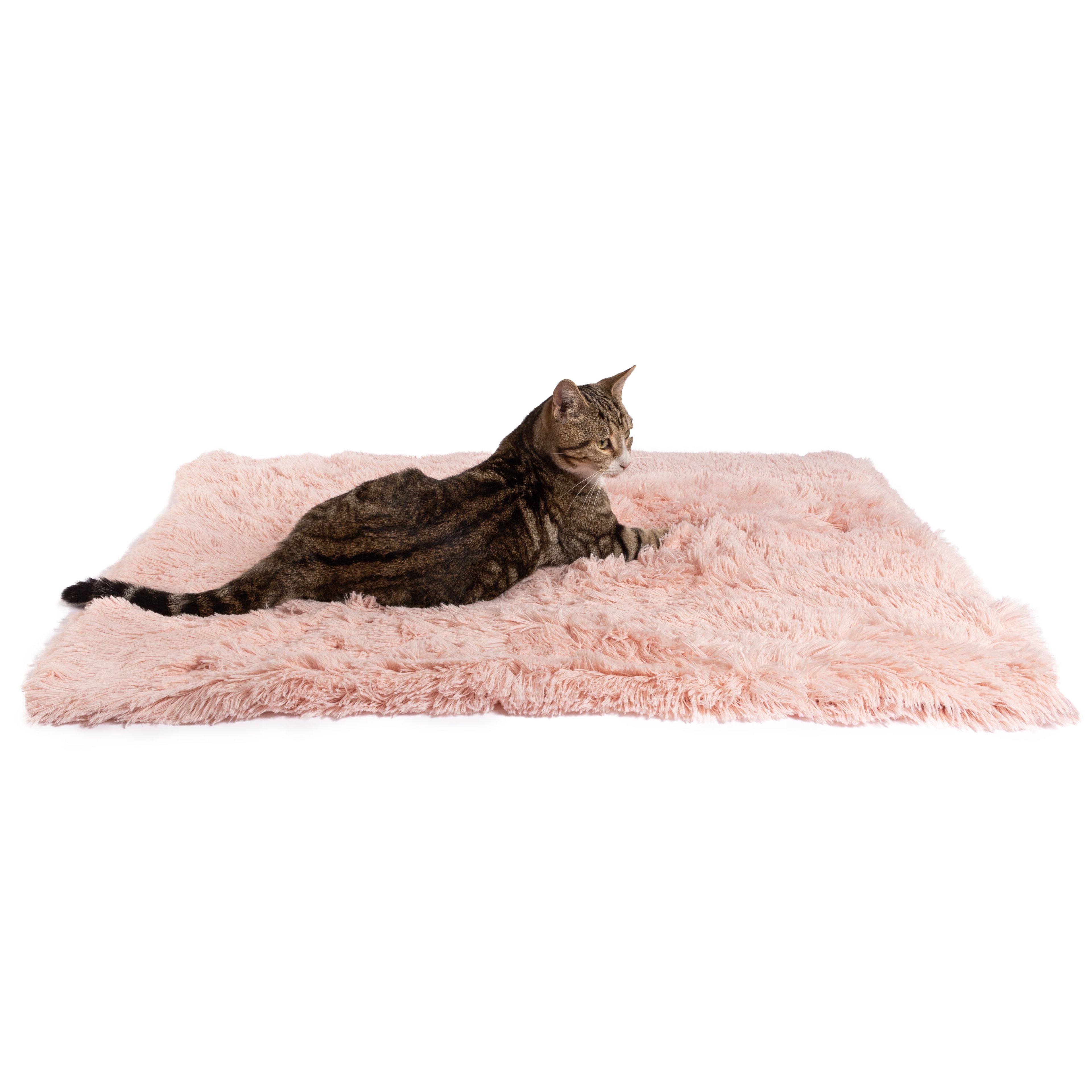 Cotton Candy Pink Shag Faux Fur Pet Blanket 30x40