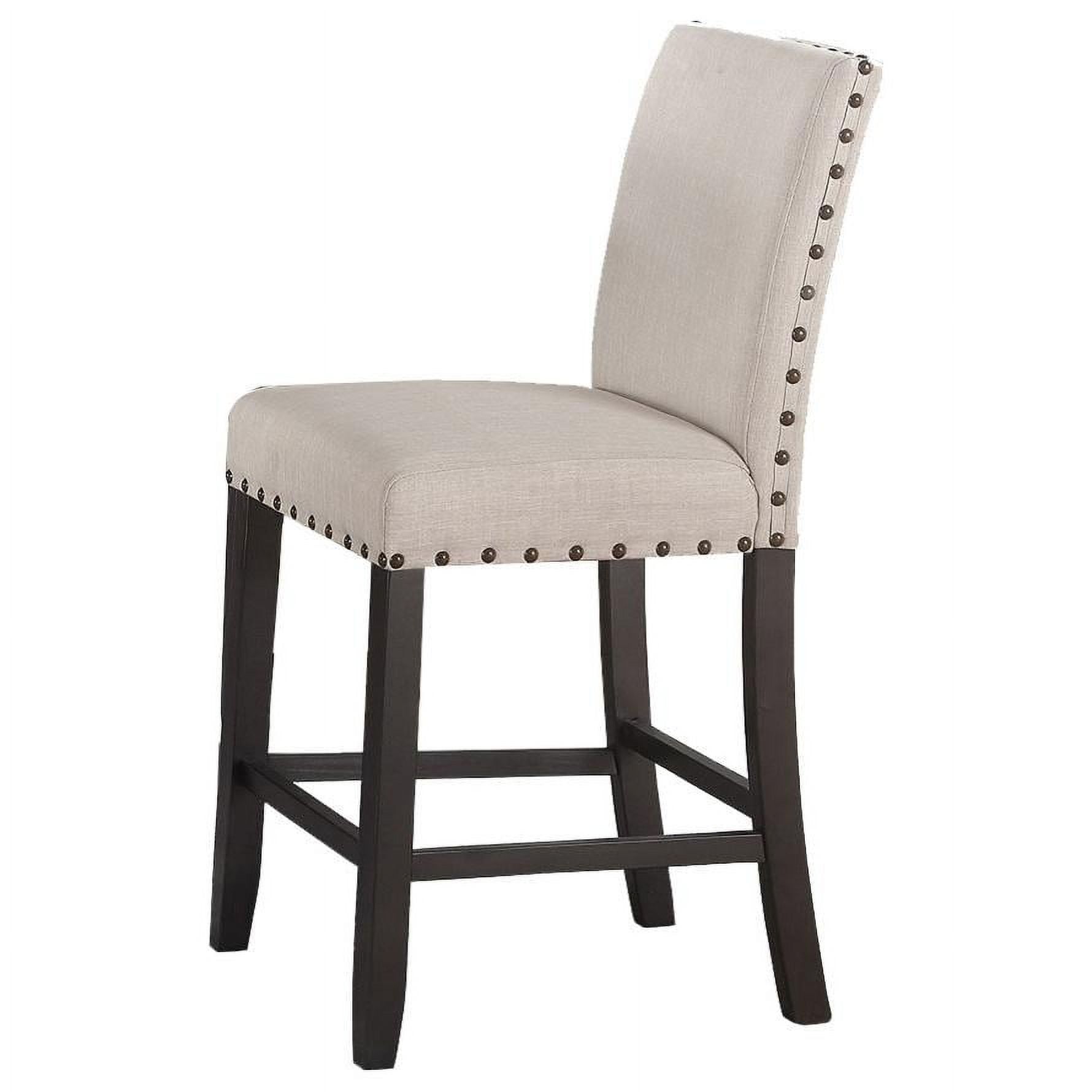 Darlington Beige Linen Upholstered Counter Height Side Chair