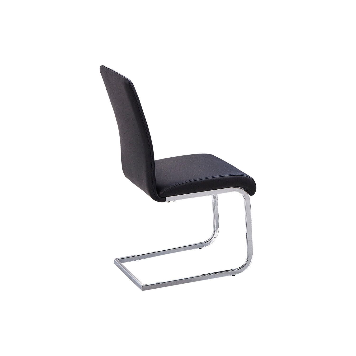 Parsons High Metal Side Chair in Sleek Black