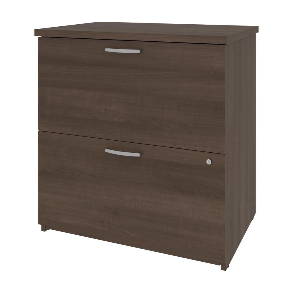 Antigua Woodgrain Modern 2-Drawer Lateral File Cabinet with Key Lock