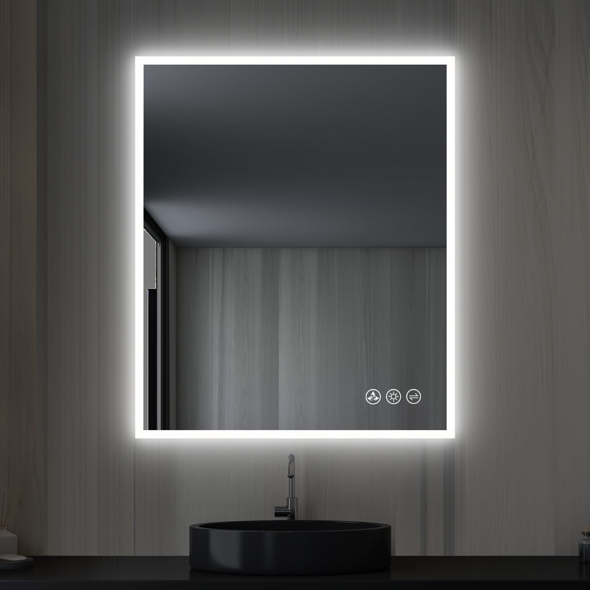 Blossom Smart LED Bathroom Mirror with Antifog and Adjustable Lighting 30x36