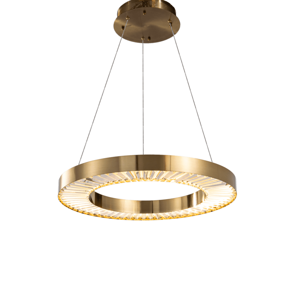 Aurelia Gold Metal & Clear Crystal LED Chandelier