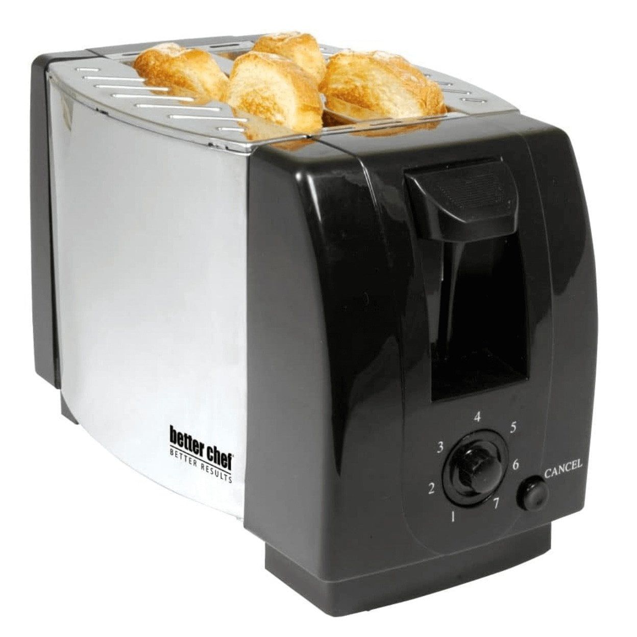 Compact Stainless Steel 2-Slice Toaster with Crumb Tray