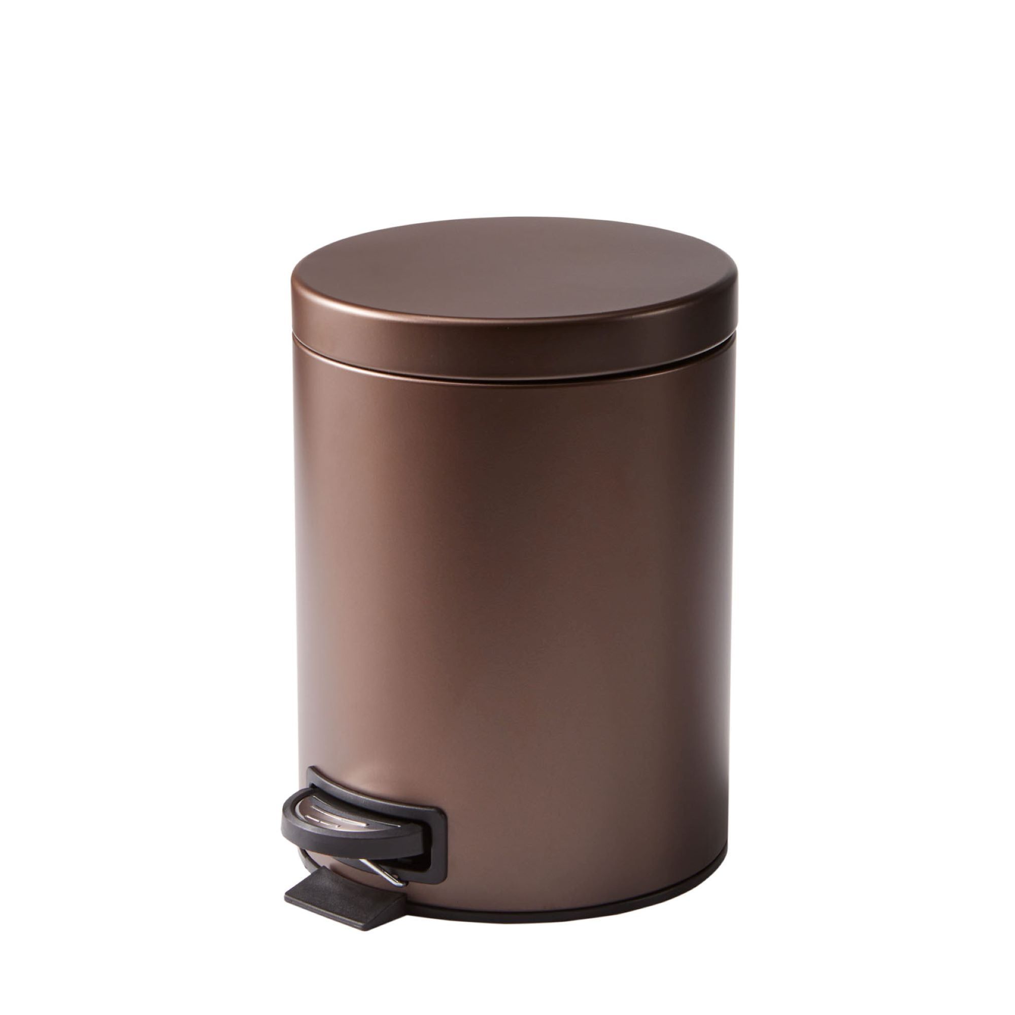 Bronze Stainless Steel 1.3 Gallon Cylinder Wastebasket