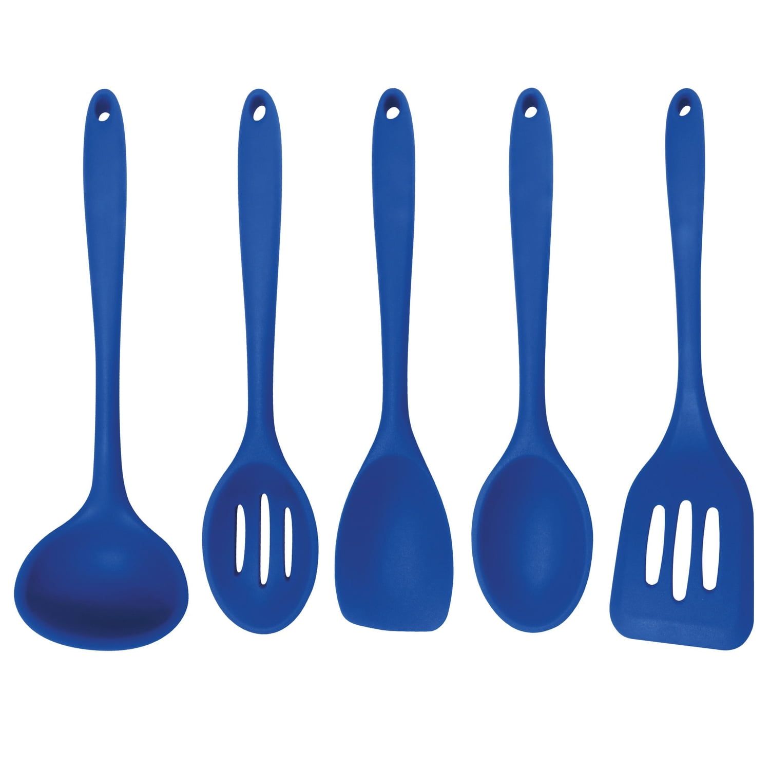 Better Houseware 5-Piece Blue Silicone Cooking Utensil Set