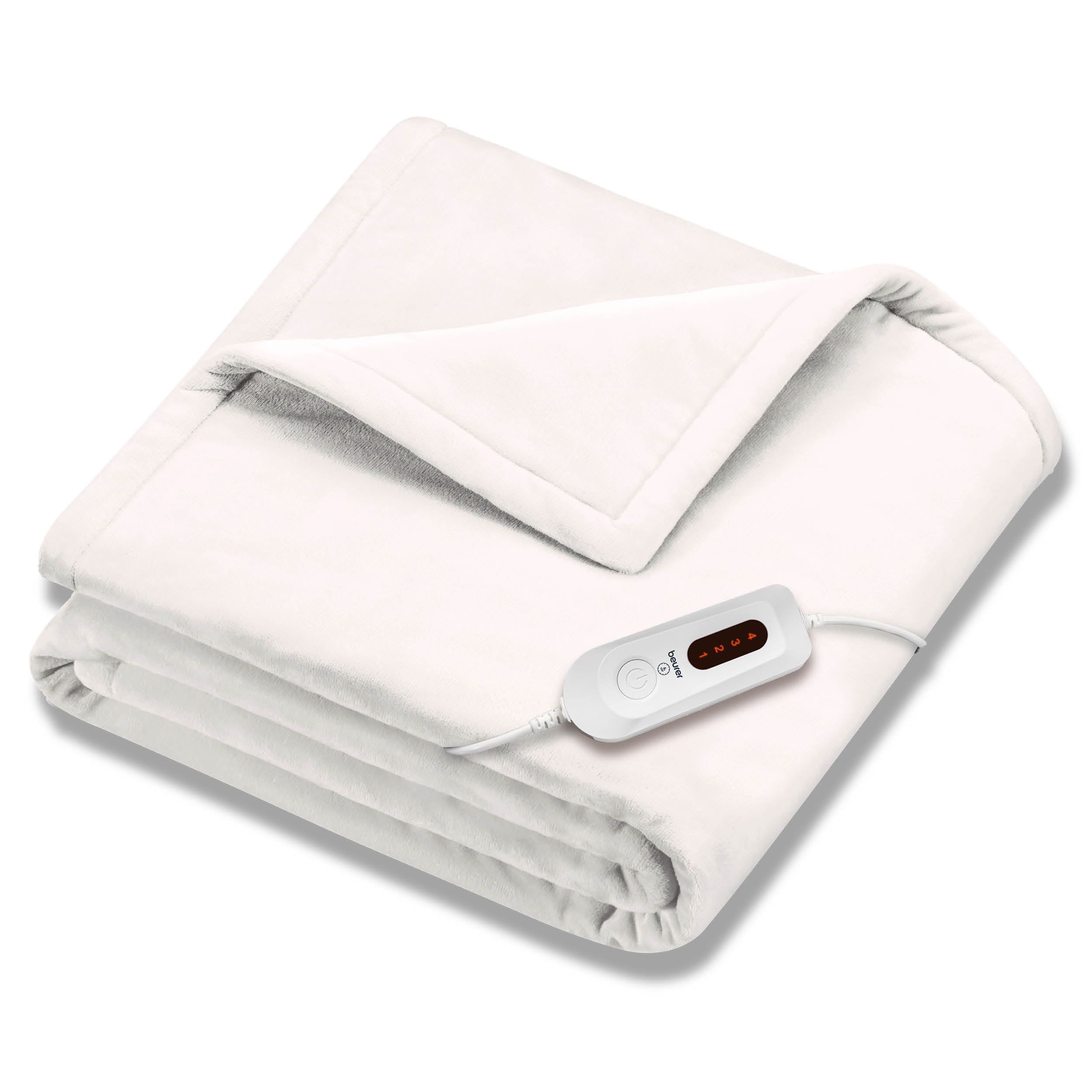 Super-Cozy White Electric Heated Blanket, 50 x 60 Inches