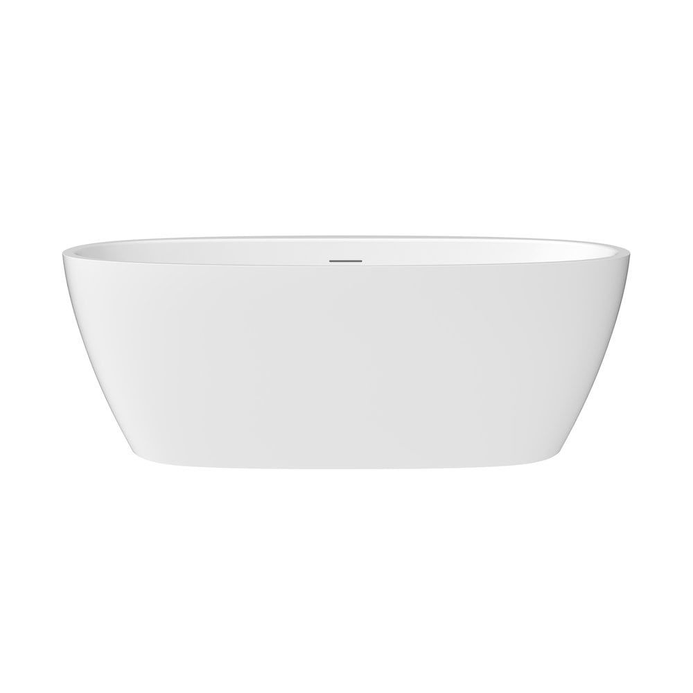 Altair 59" Glossy White Acrylic Freestanding Soaking Bathtub