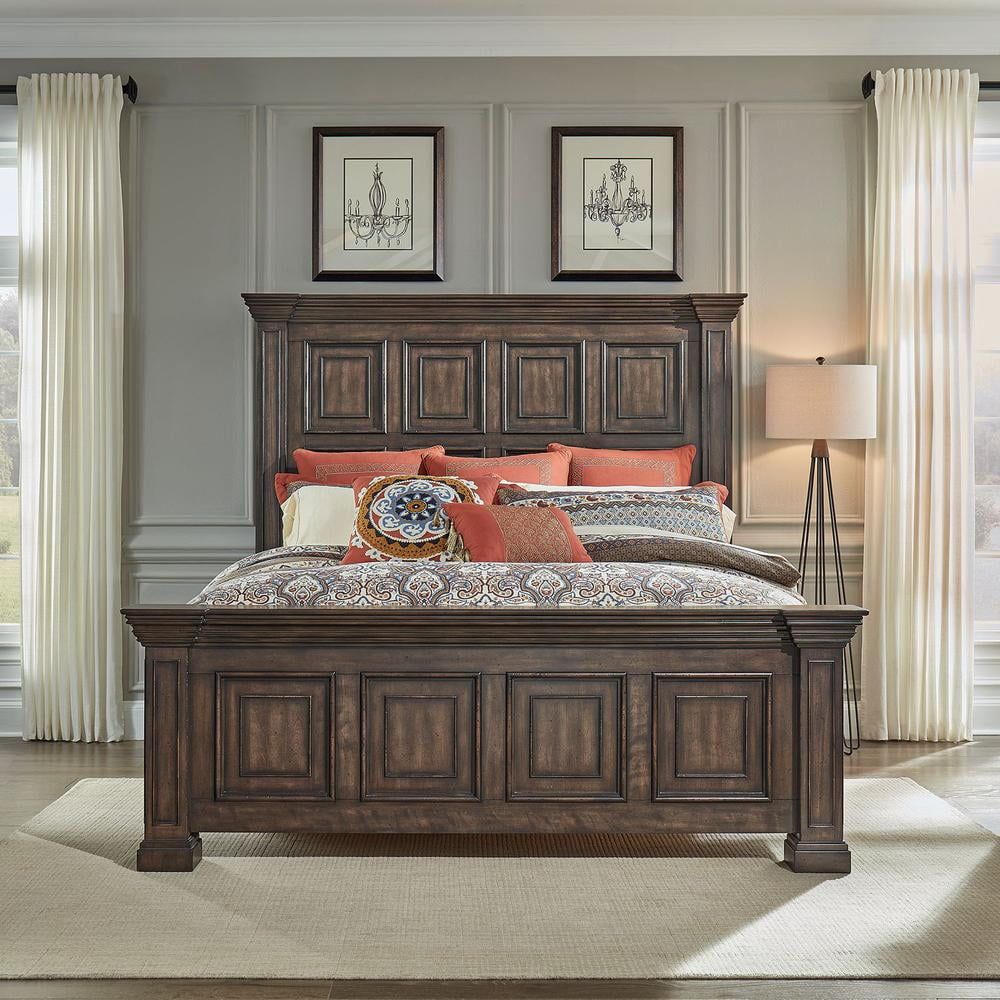 Big Valley Light Brown Queen Panel Bed with Storage