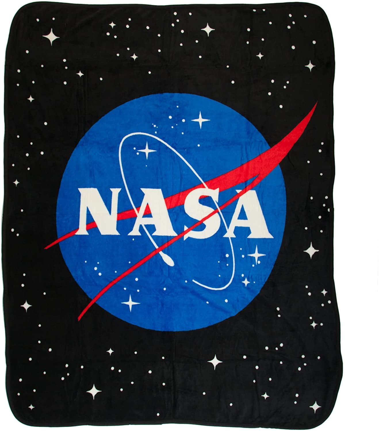 Cosmic Comfort NASA Logo 48"x60" Polyester Fleece Throw Blanket