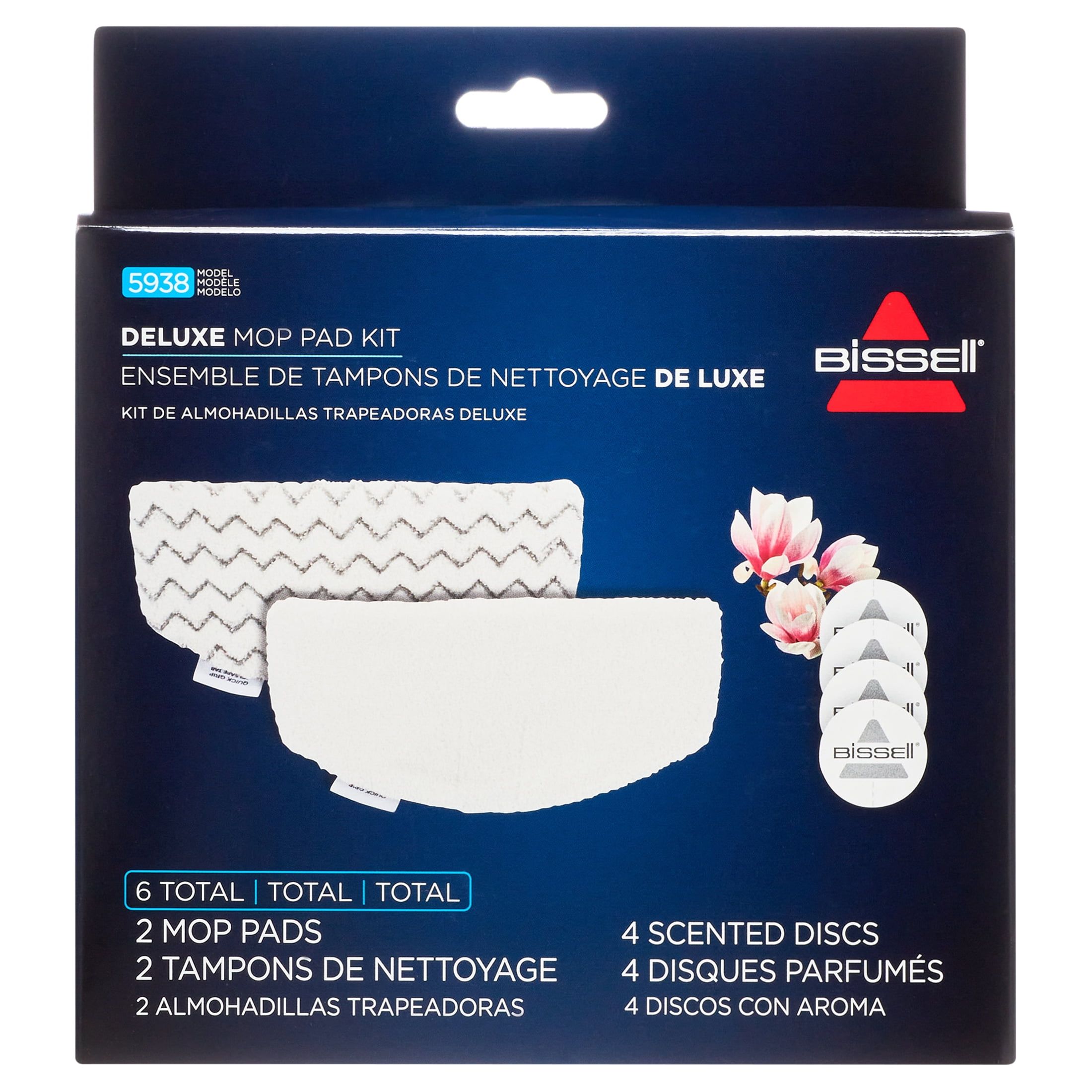 Bissell PowerFresh Deluxe Steam Mop Pad Kit with Fragrance Discs