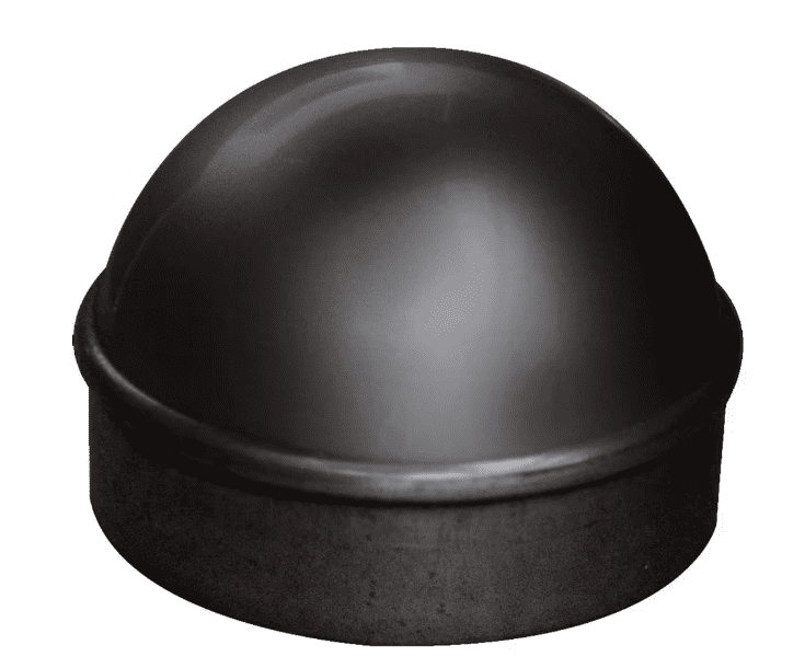 Black Aluminum 2-3/8 in. Chain Link Fence Post Cap