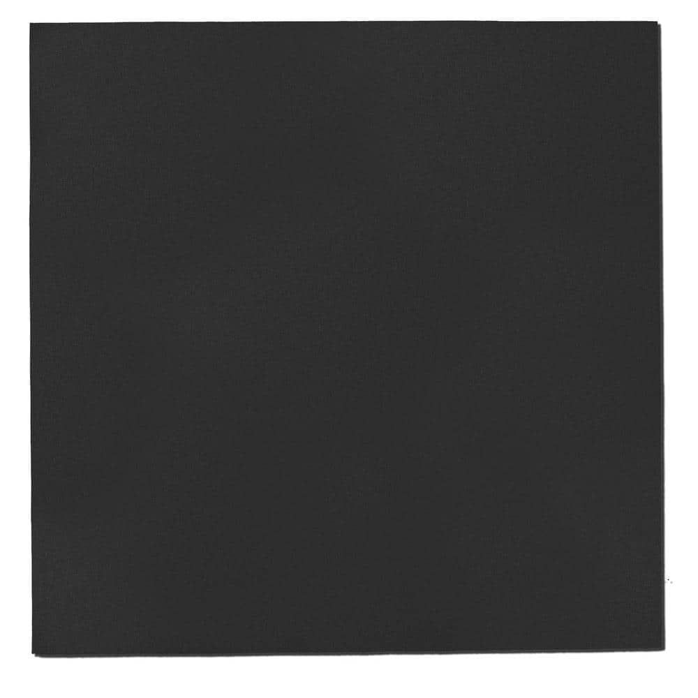 Black Fabric 24 in. x 24 in. Acoustic Wall Panels (2-Pack)