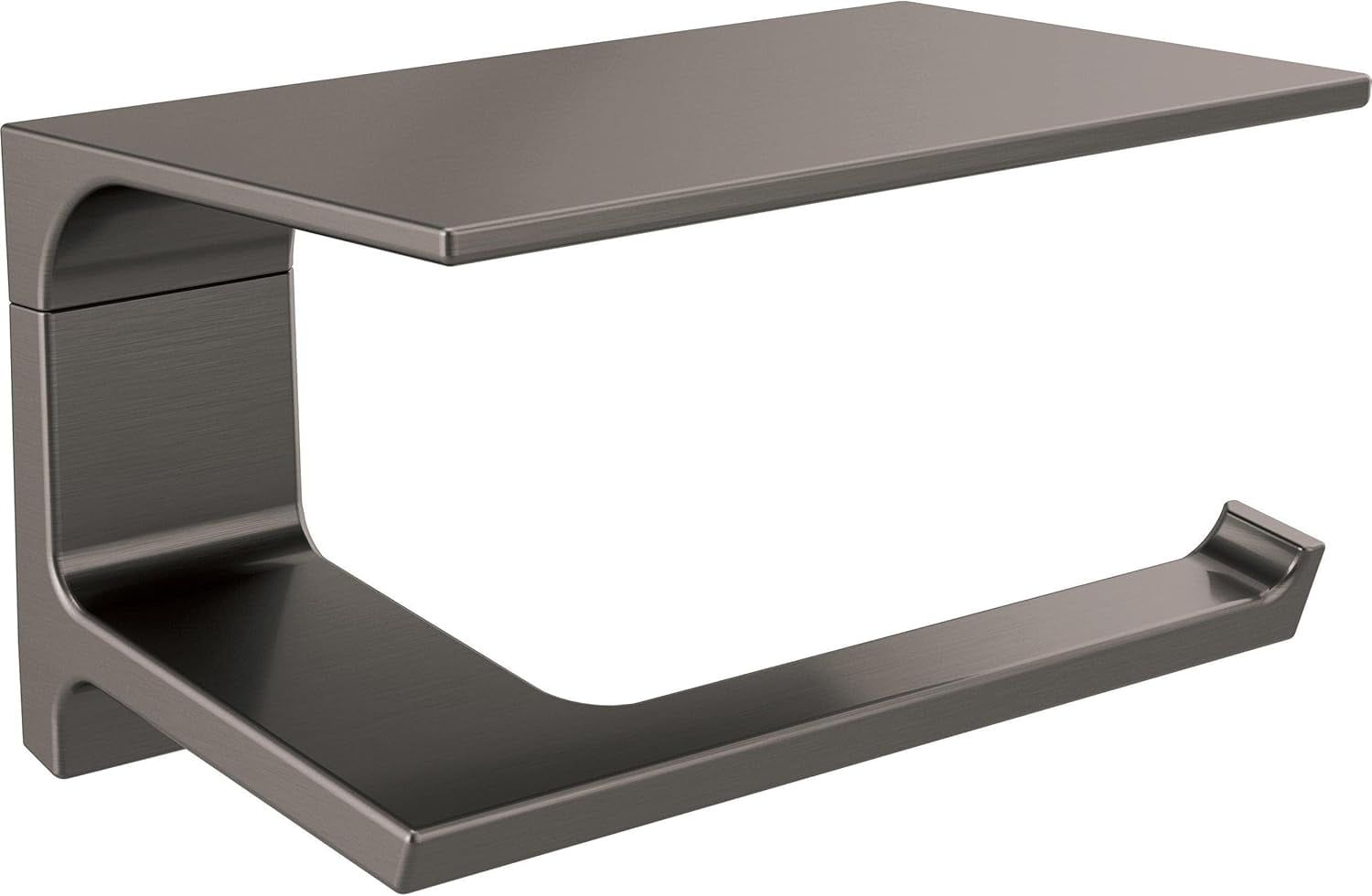 Modern Black Stainless Steel Wall Mount Toilet Paper Holder