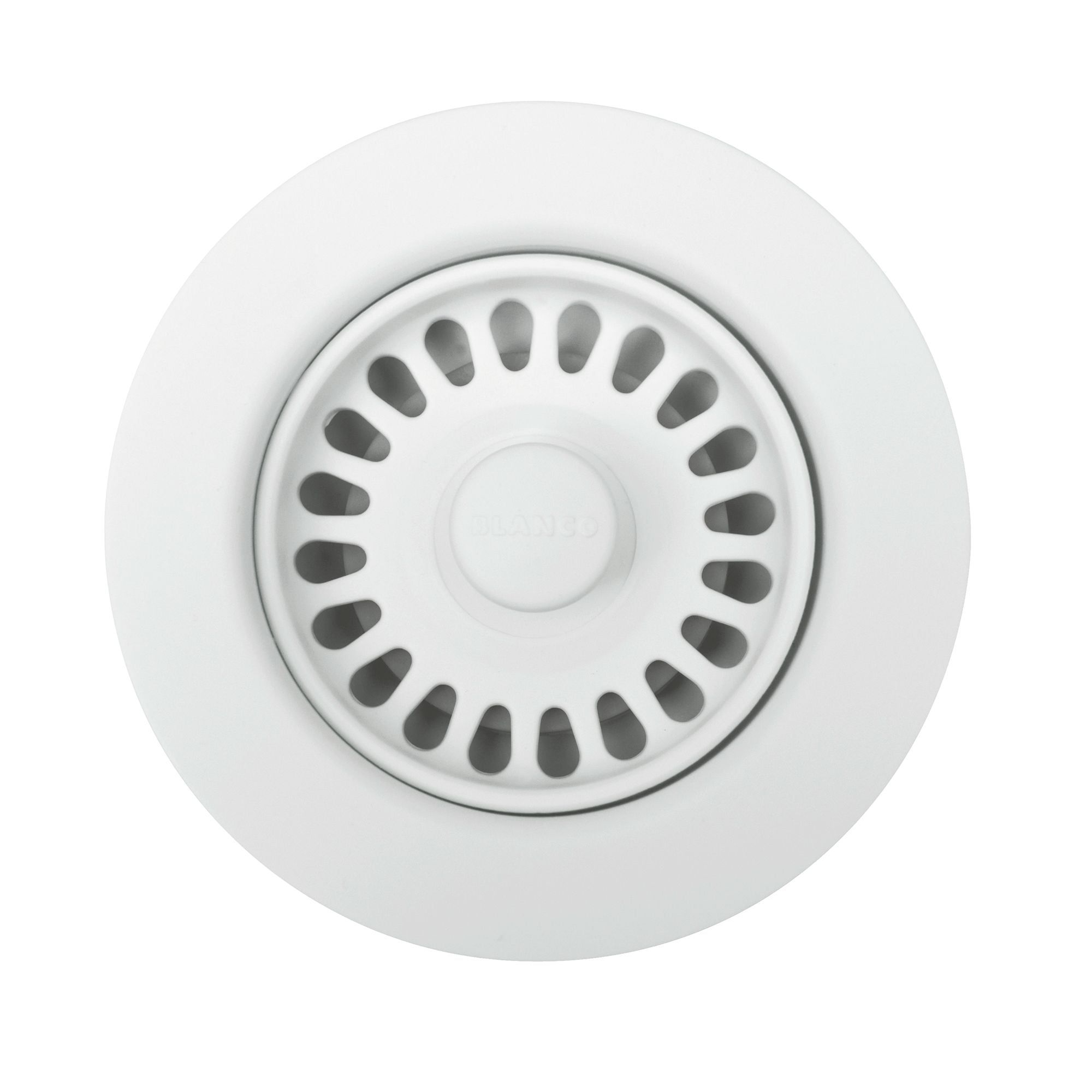 White ABS Plastic Kitchen Sink Waste Flange with Strainer