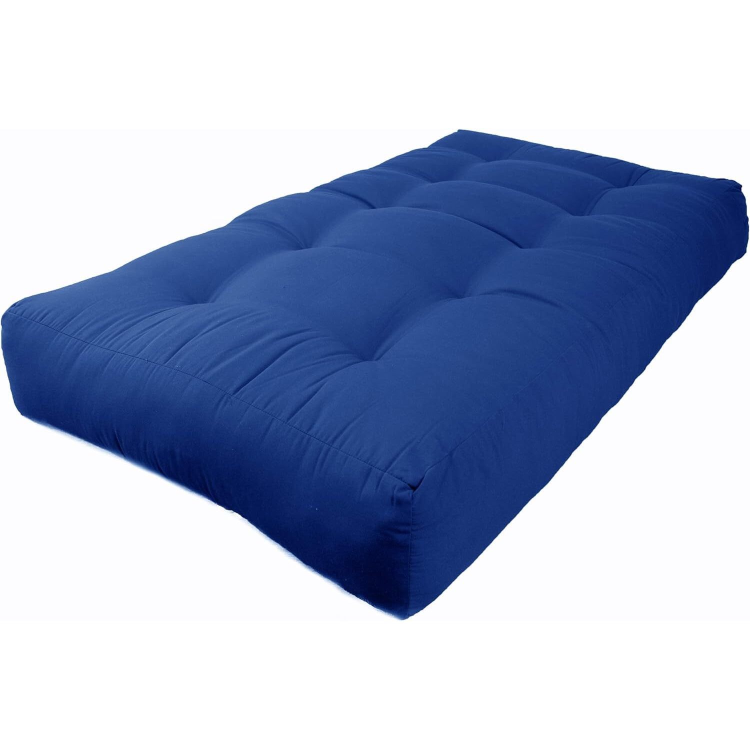 Royal Blue 10-inch Twill Twin Futon Mattress