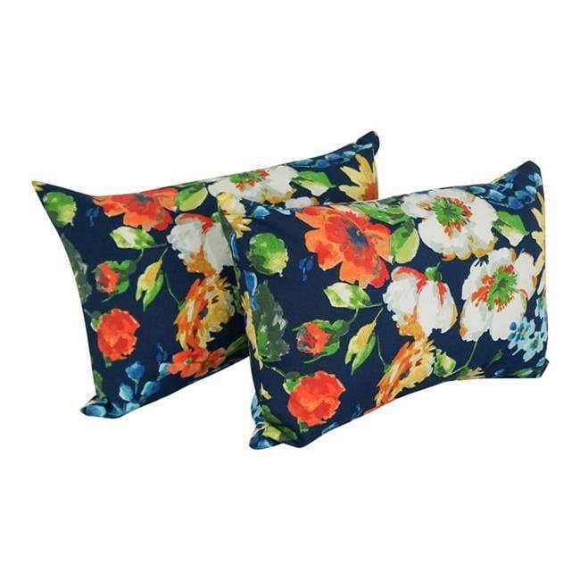 Alfinia Fresco Caspian Rectangular Spun Poly Throw Pillows, Set of 2