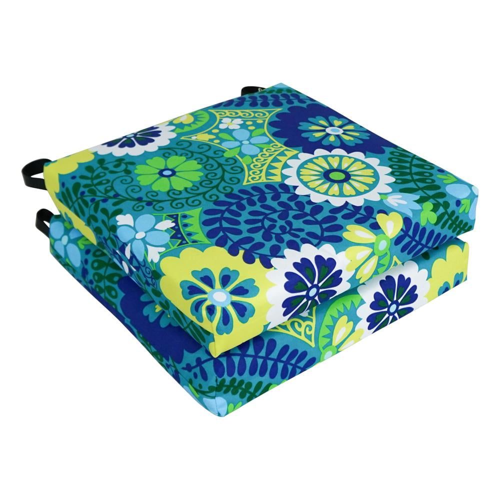 Luxury Azure 16-Inch Weather-Resistant Outdoor Cushion