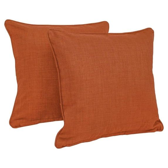 Cinnamon 16" Square Outdoor Polyester Throw Pillows Set