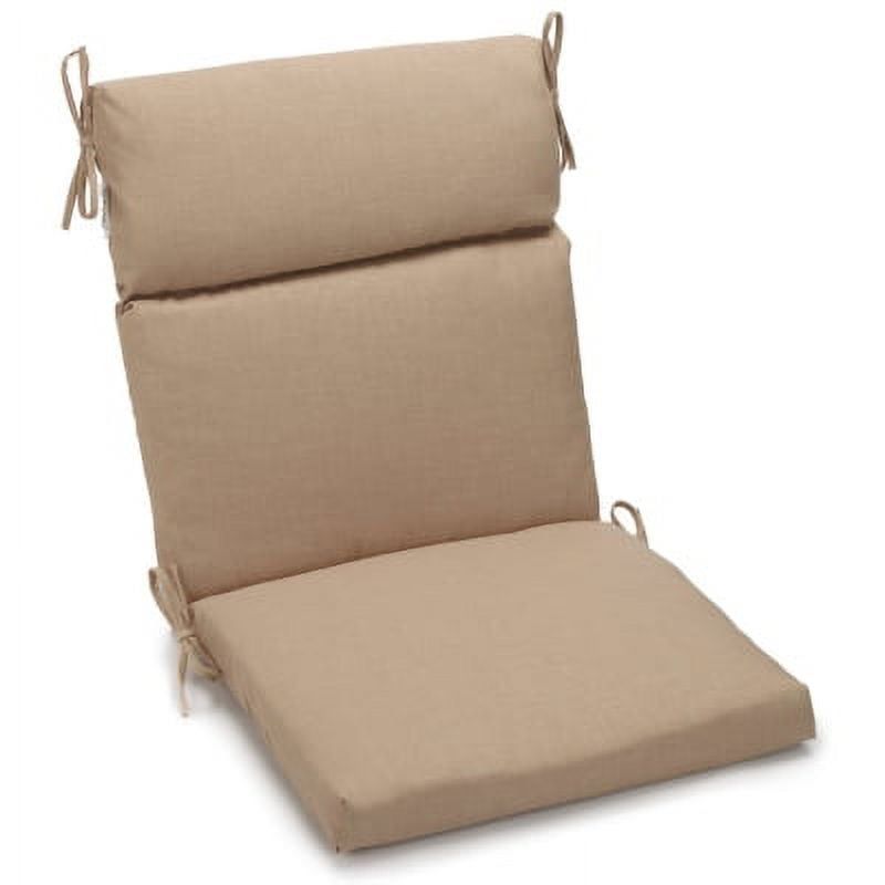 Sandstone Beige Spun Polyester Outdoor Adirondack Chair Cushion