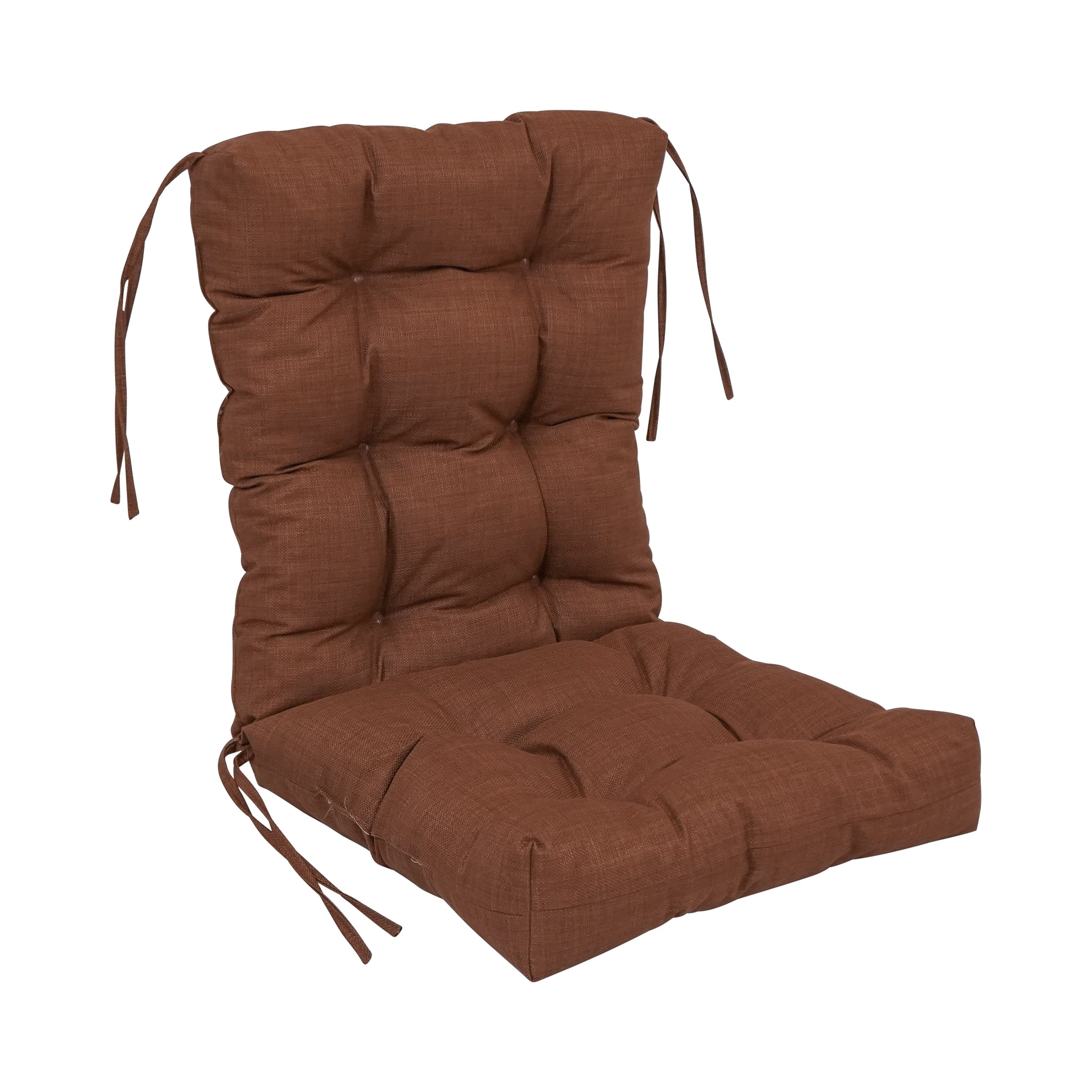 Cocoa Classic Tufted Outdoor Chair Cushion 18" x 38"