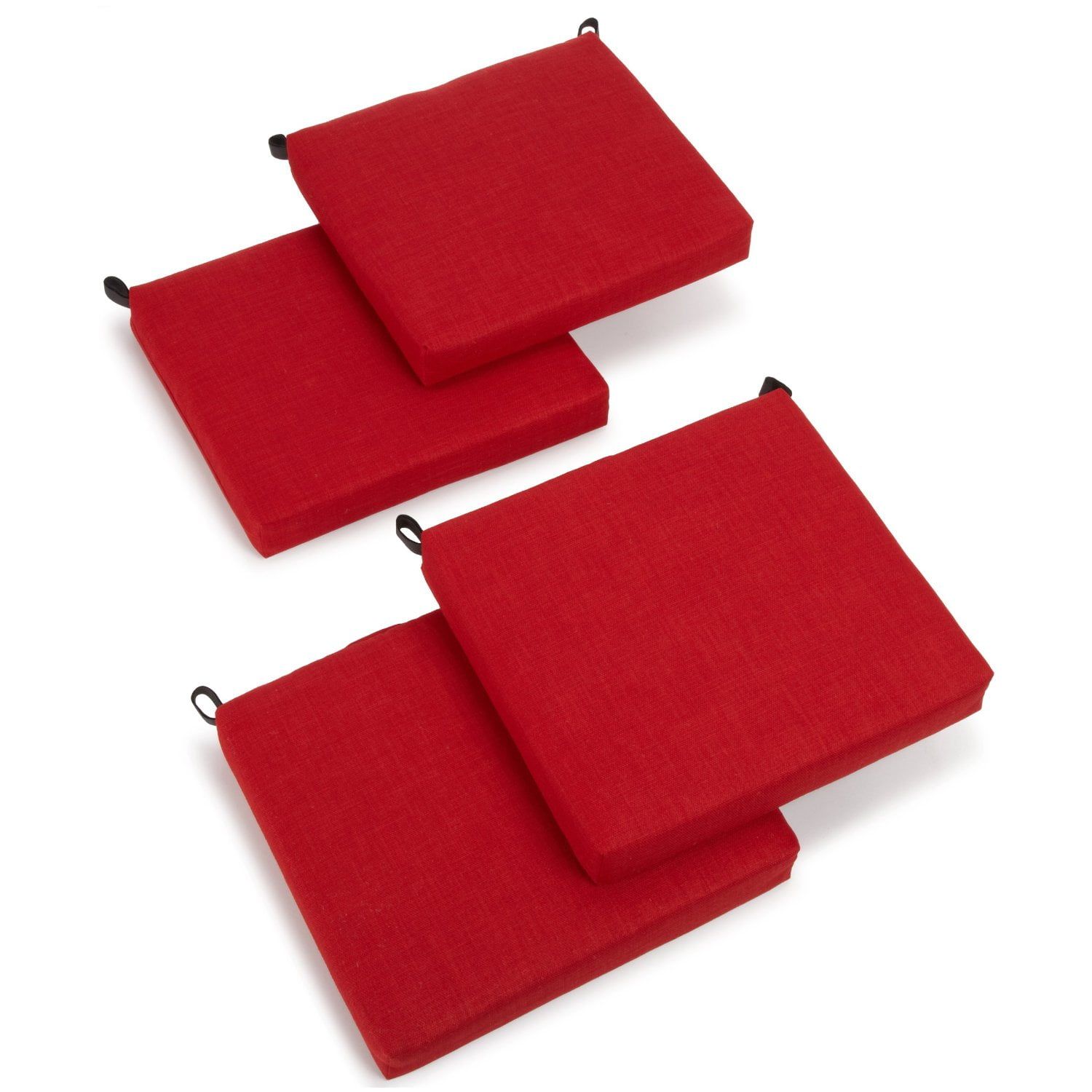 Paprika Red Outdoor Chair Cushions Set of 4