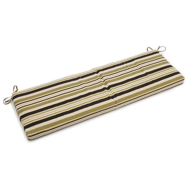Eastbay Onyx Striped Spun Polyester Outdoor Bench Cushion