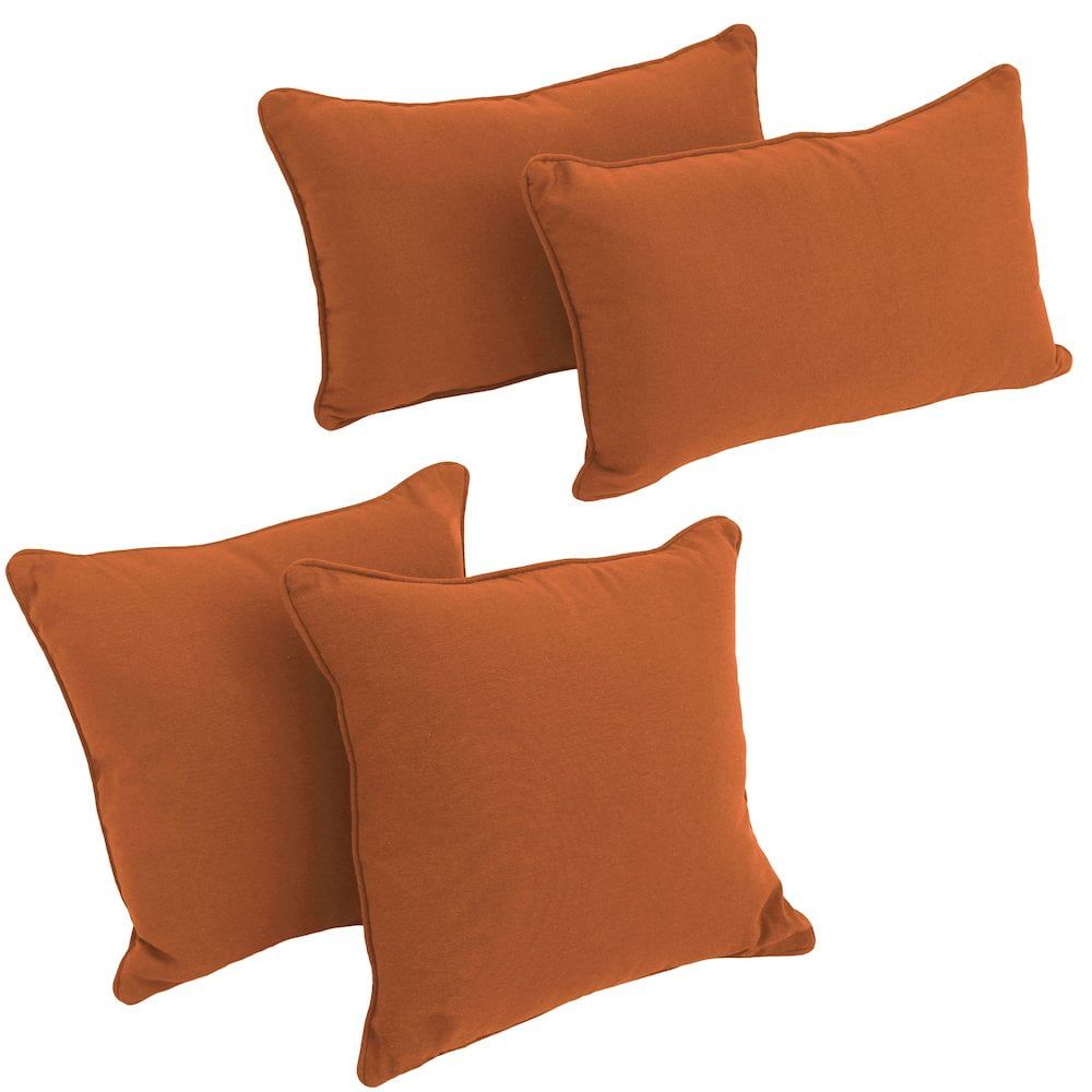 Spice Cotton Blend Square and Rectangular Throw Pillow Set