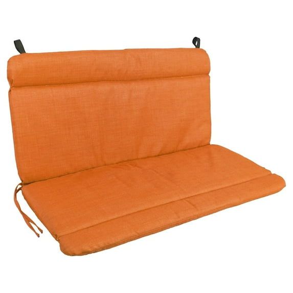Tangerine Dream Polyester Outdoor Chaise Lounge Cushion