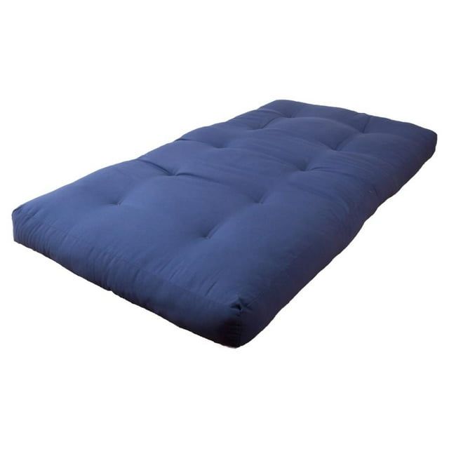 Cushy Comfort 6" Twin Navy Twill Futon Pad