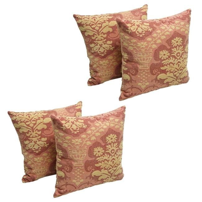 Queen Maria Jacquard Chenille Tapestry Throw Pillows Set of 4