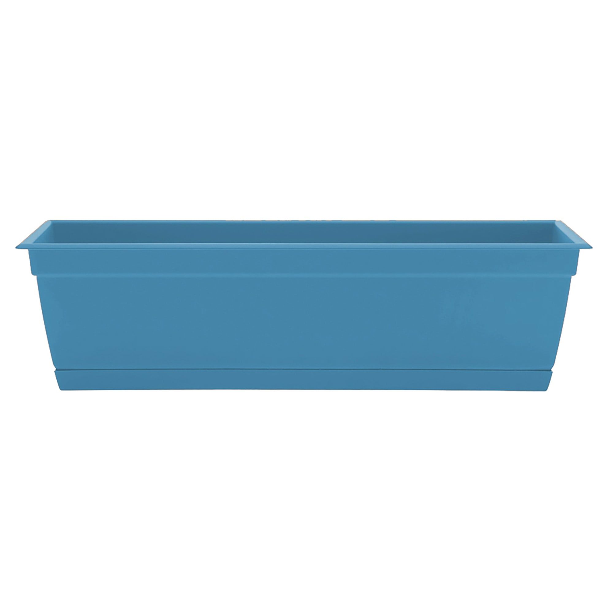 Ocean Blue 24" Recycled Plastic Self-Watering Window Box