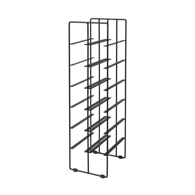 Pilare Black Steel 12-Bottle Floor Wine Rack