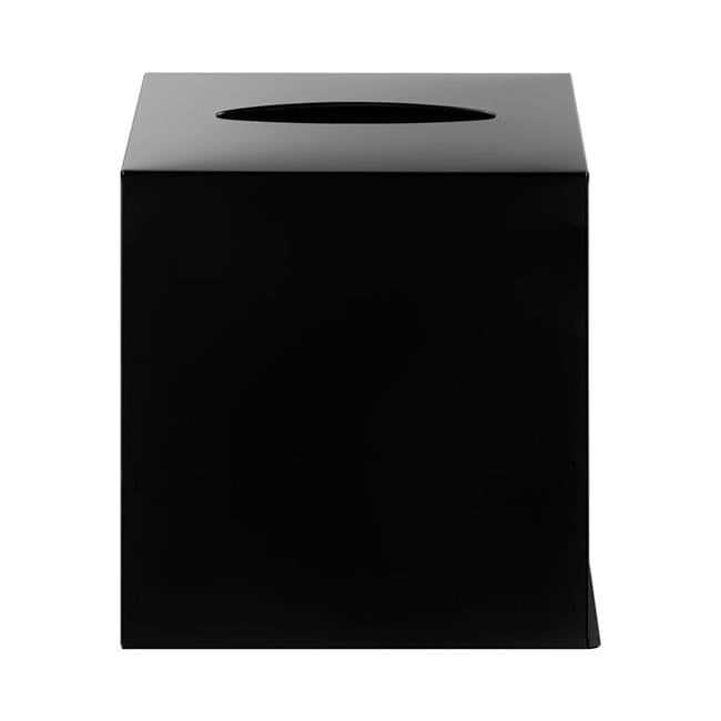 Nexio Black Stainless Steel Boutique Tissue Box Cover