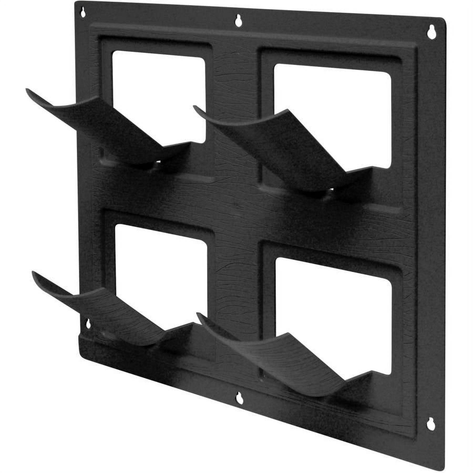 Large Black Polyethylene Wall Planter with Drainage Holes