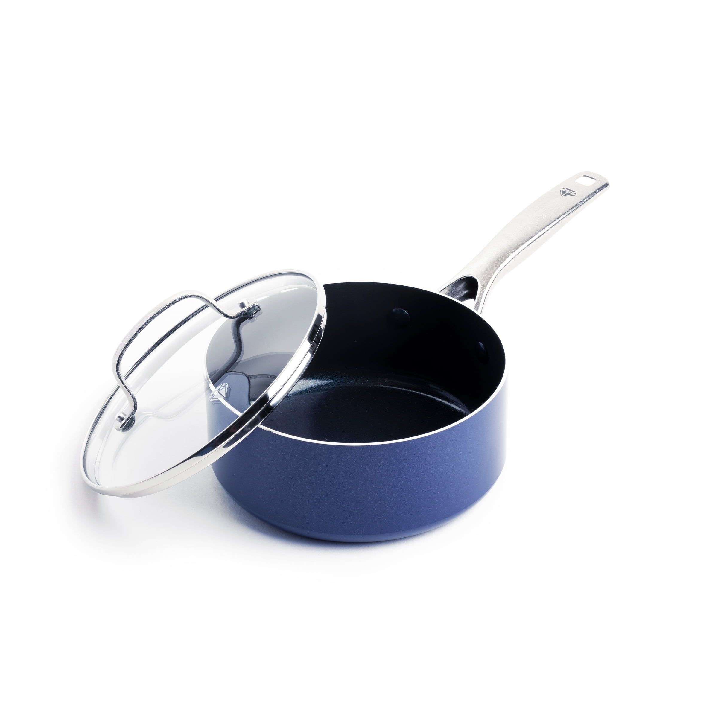 Blue Diamond Ceramic Nonstick 2 Quart Saucepan with Lid