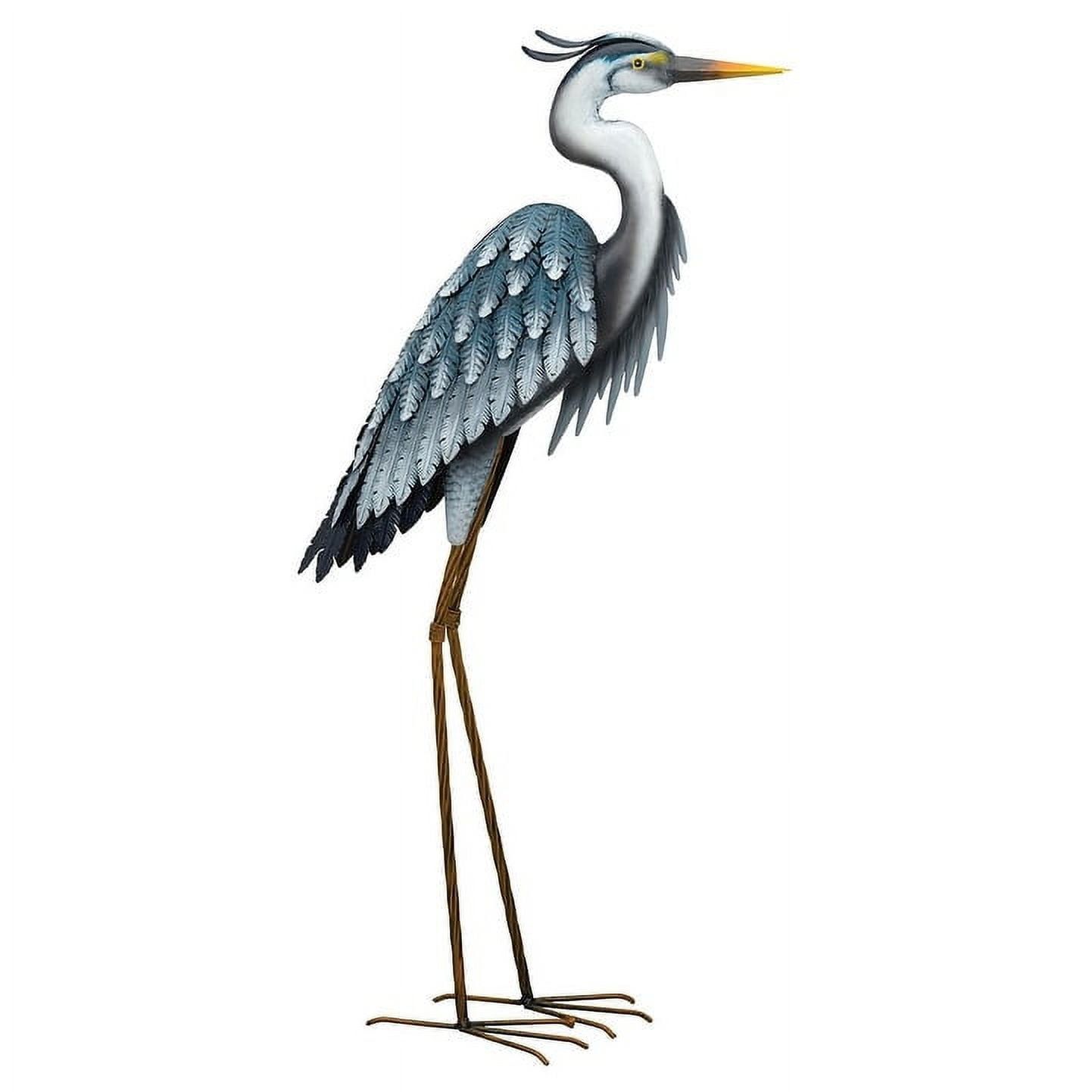 Blue Heron 41-Inch Outdoor Metal Sculpture