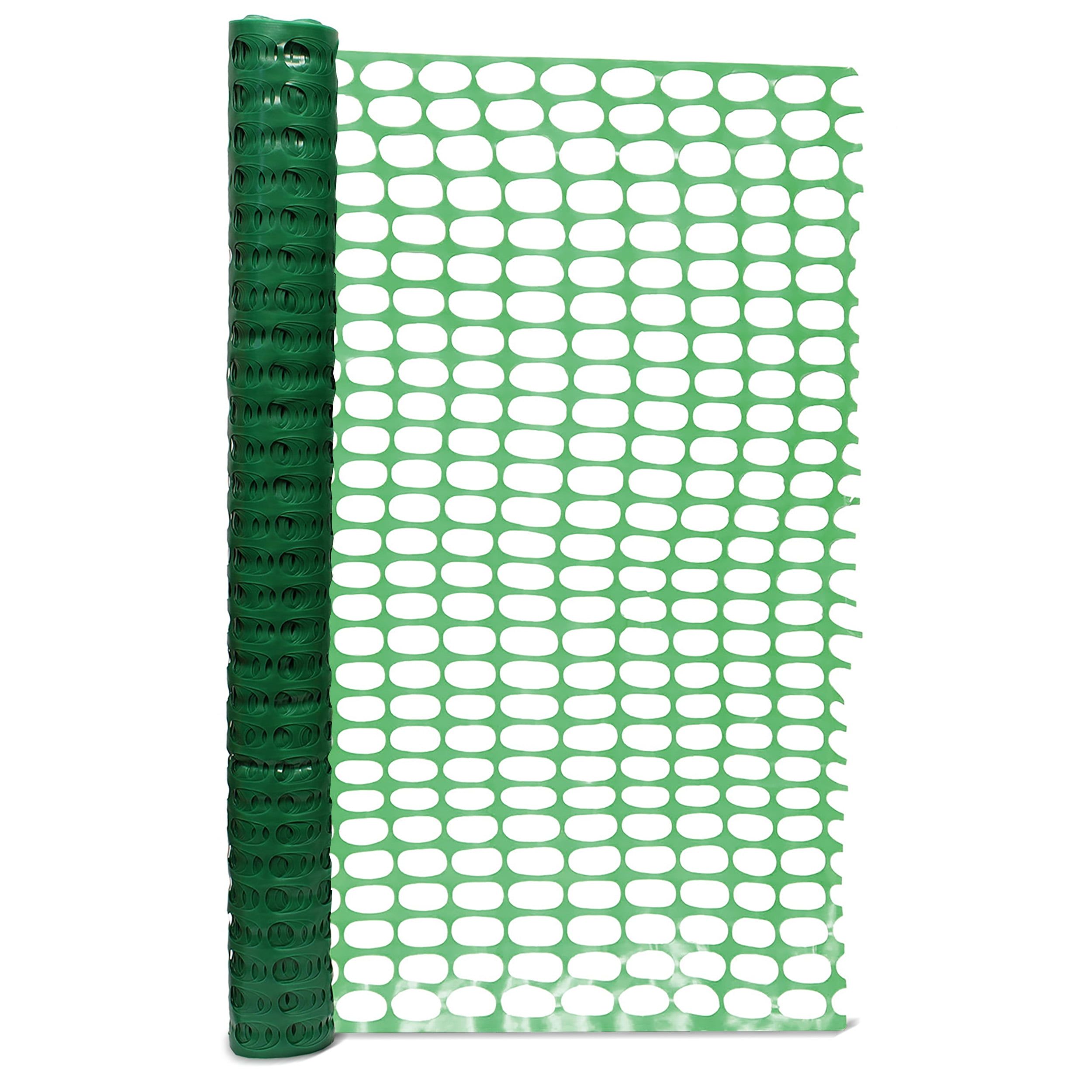 Green 4ft x 100ft Plastic Temporary Safety Fence Roll