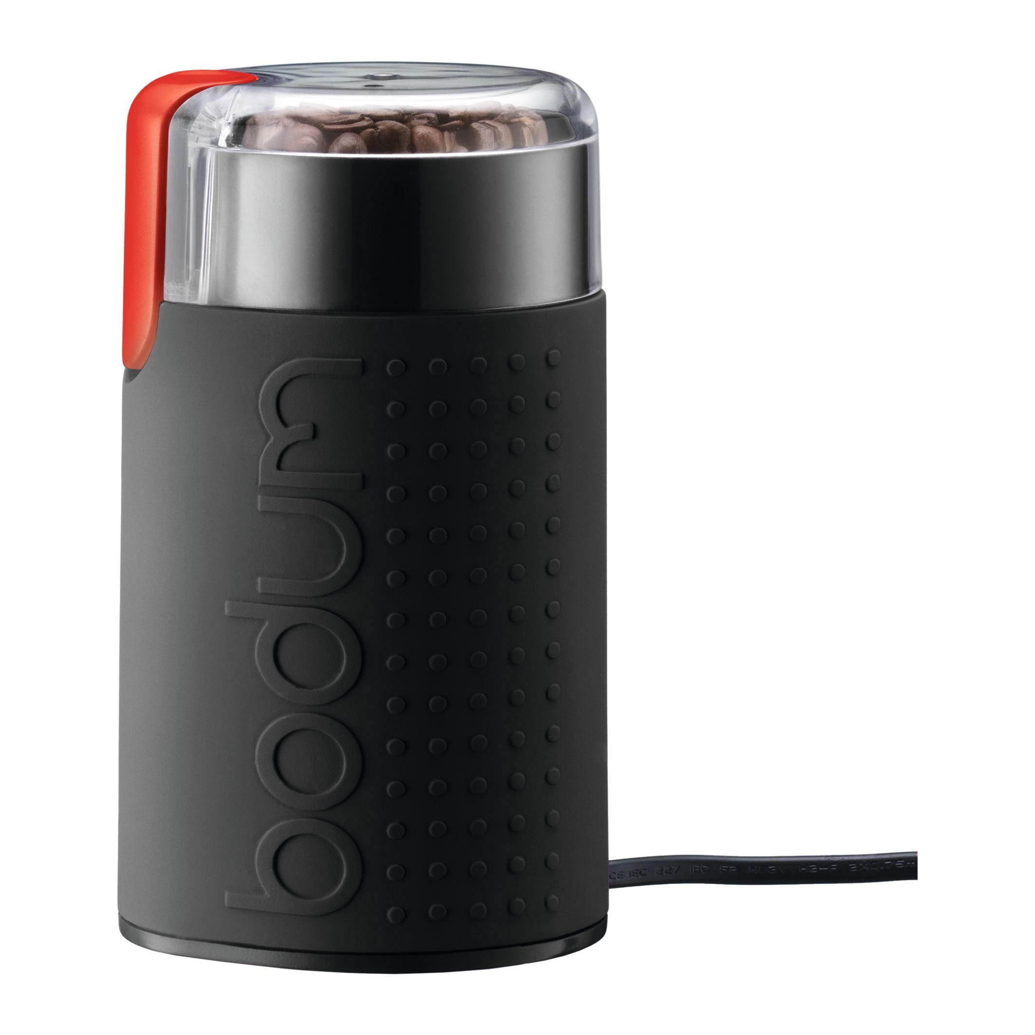 Compact Black Stainless Steel Electric Coffee Grinder