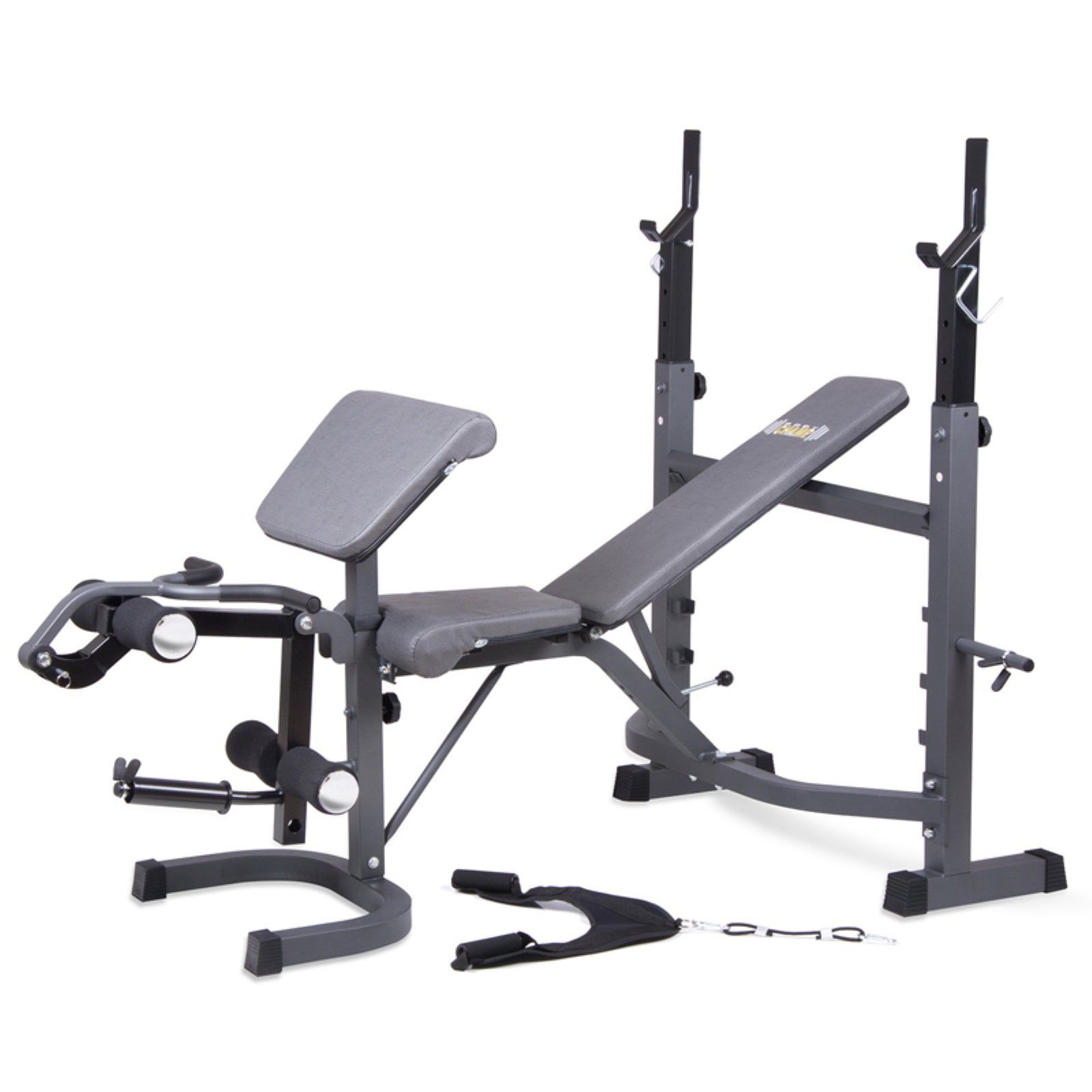 VersaFlex 76" Adjustable Steel Frame Multi-Workout Bench with Faux Leather Seat