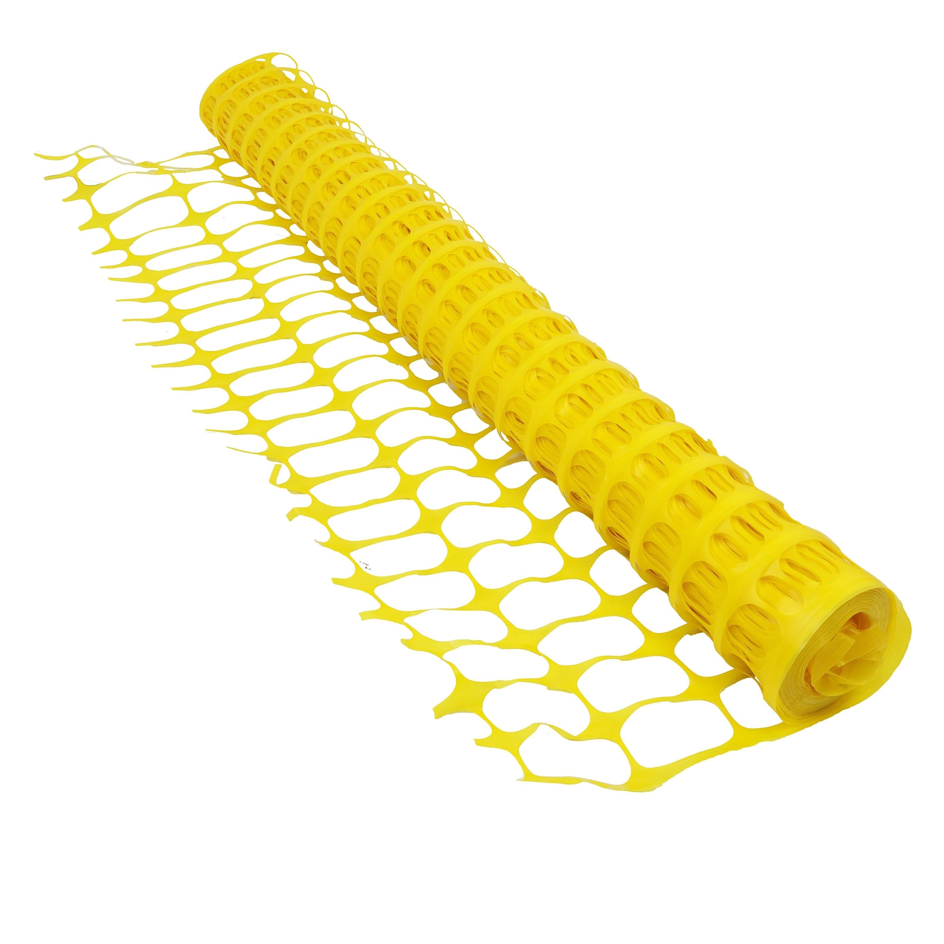 BOEN 4' x 100' Yellow Plastic Safety Snow Fence