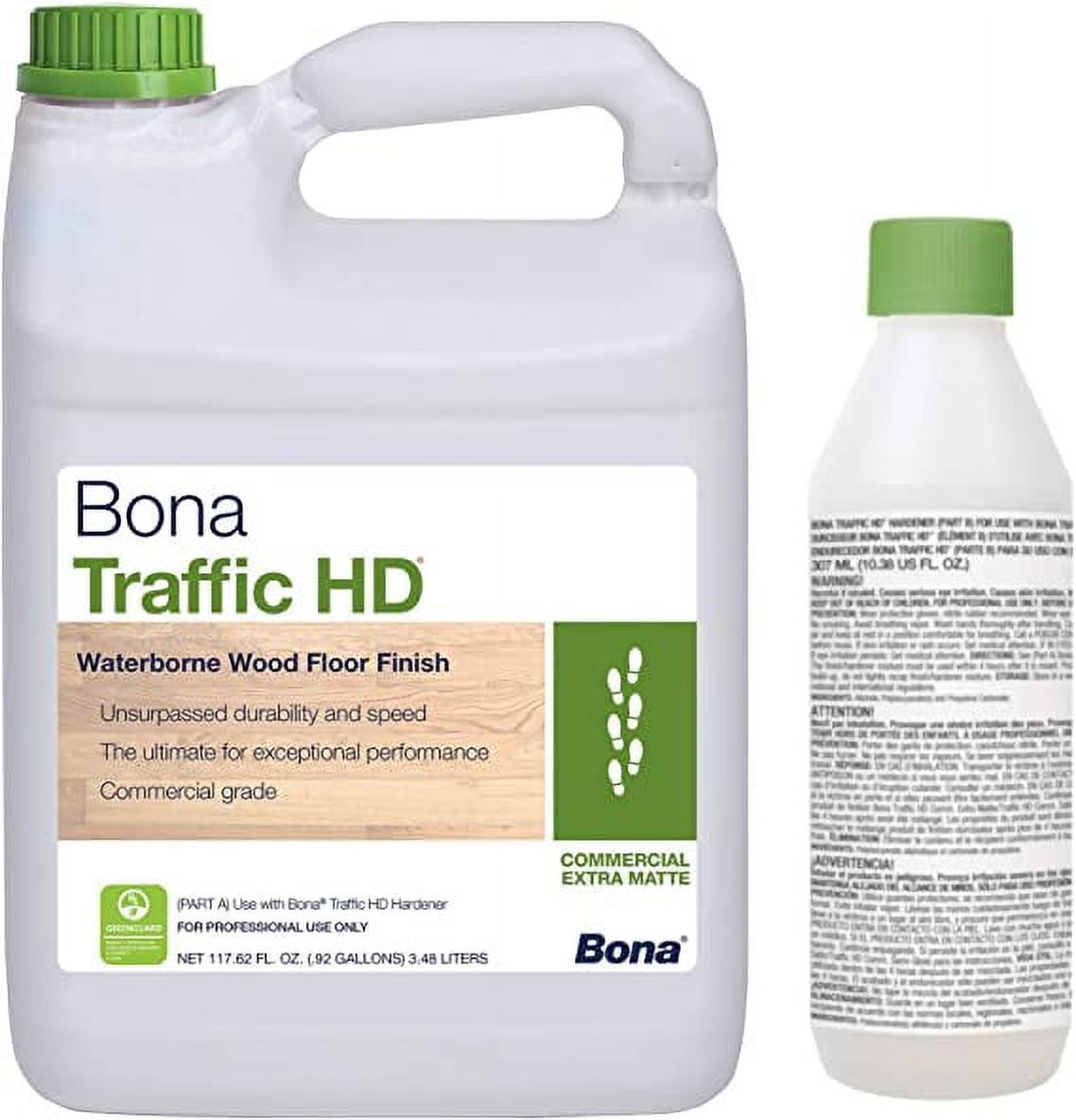 Bona Traffic HD Extra Matte Waterborne Wood Floor Finish, 1 Gallon