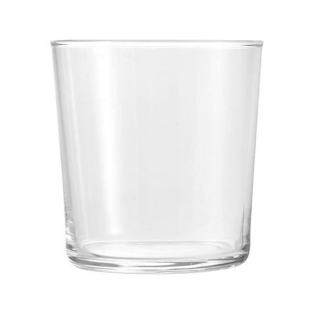 Clear Tempered Glass Medium Drinking Tumblers Set of 12