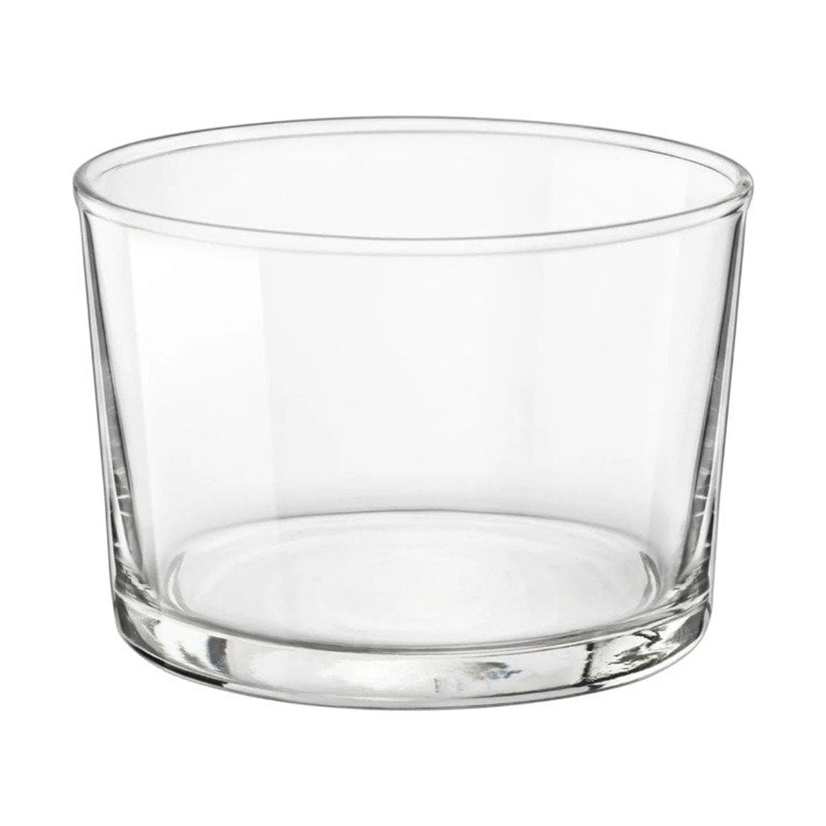 Clear Tempered Glass Mini Drinking Tumblers, 7.5 Ounce, Set of 12