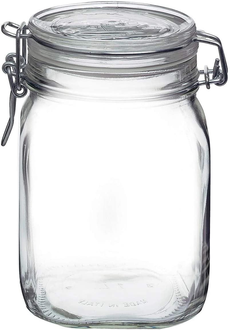 Bormioli Rocco 33.75 oz Clear Glass Airtight Jar