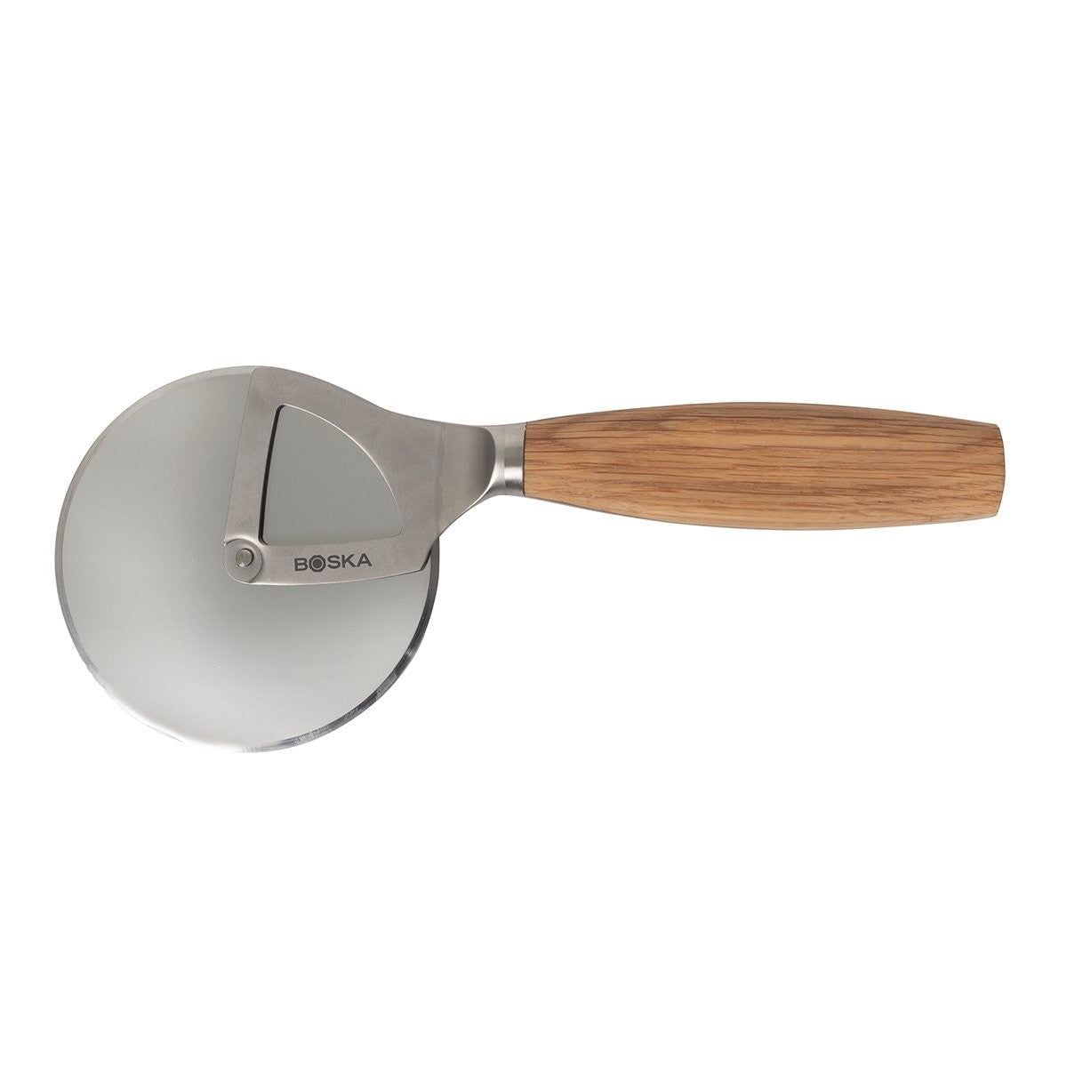 Boska Stainless Steel and Oak Wood Pizza Cutter