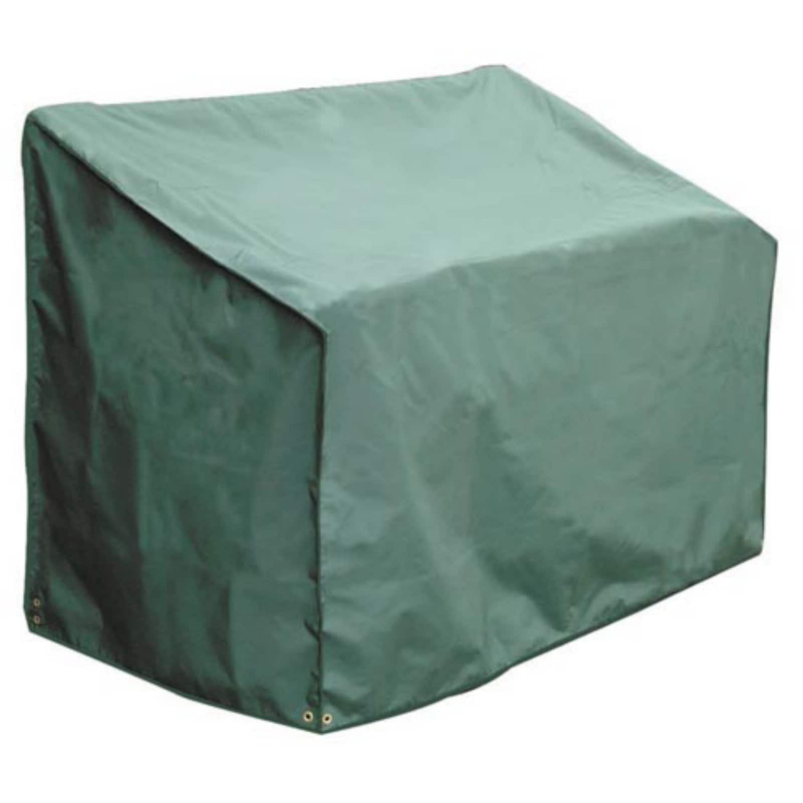 Green Heavy-Duty Polyester Outdoor Bench Cover, 4-Seater