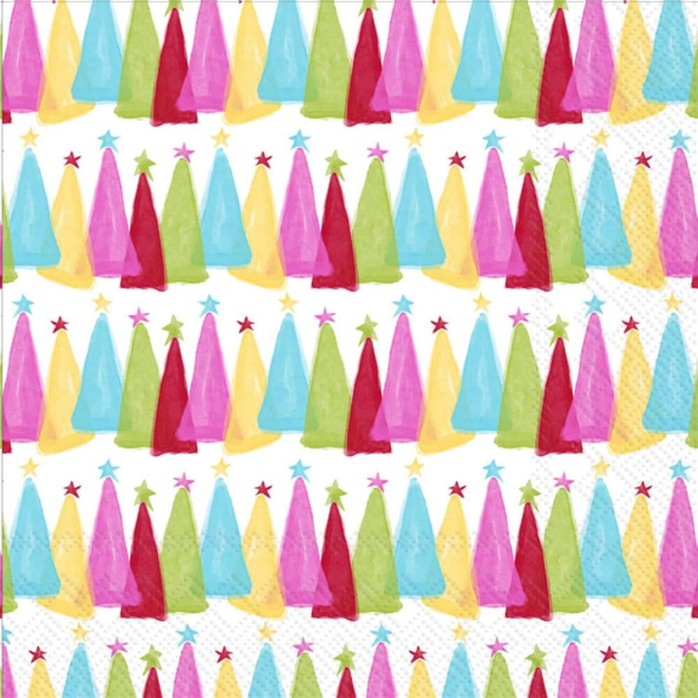 Jolly Folly Multicolor Christmas 3-Ply Paper Cocktail Napkins