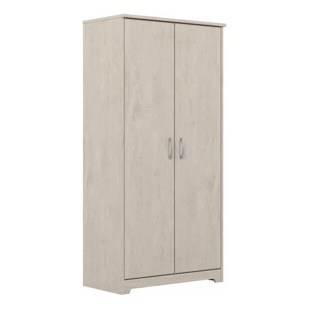 Linen White Oak Tall Kitchen Pantry Cabinet with Adjustable Shelves