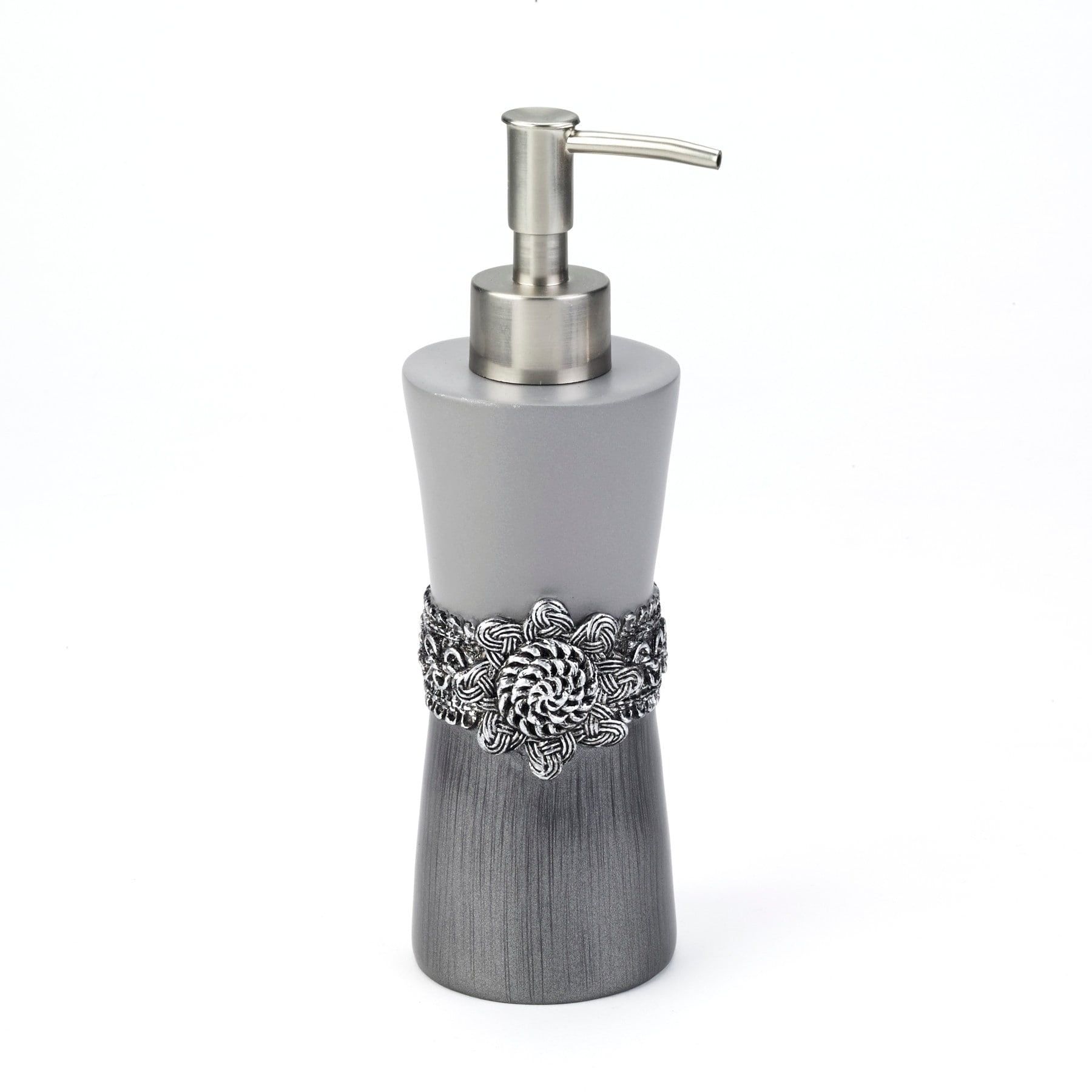 Granite Resin Braided Medallion Lotion Pump Dispenser